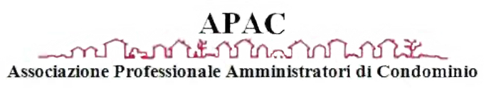 APAC Associazione Professionale Amministratori di Condominio APAC Associazione Professionale Amministratori di Condominio